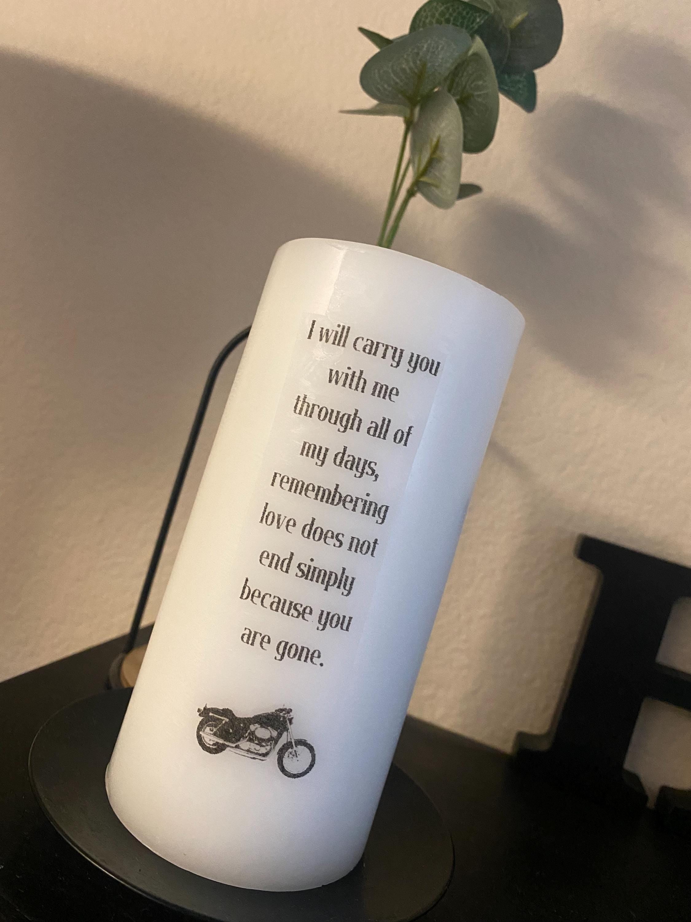 Memorial Candle (customizable)