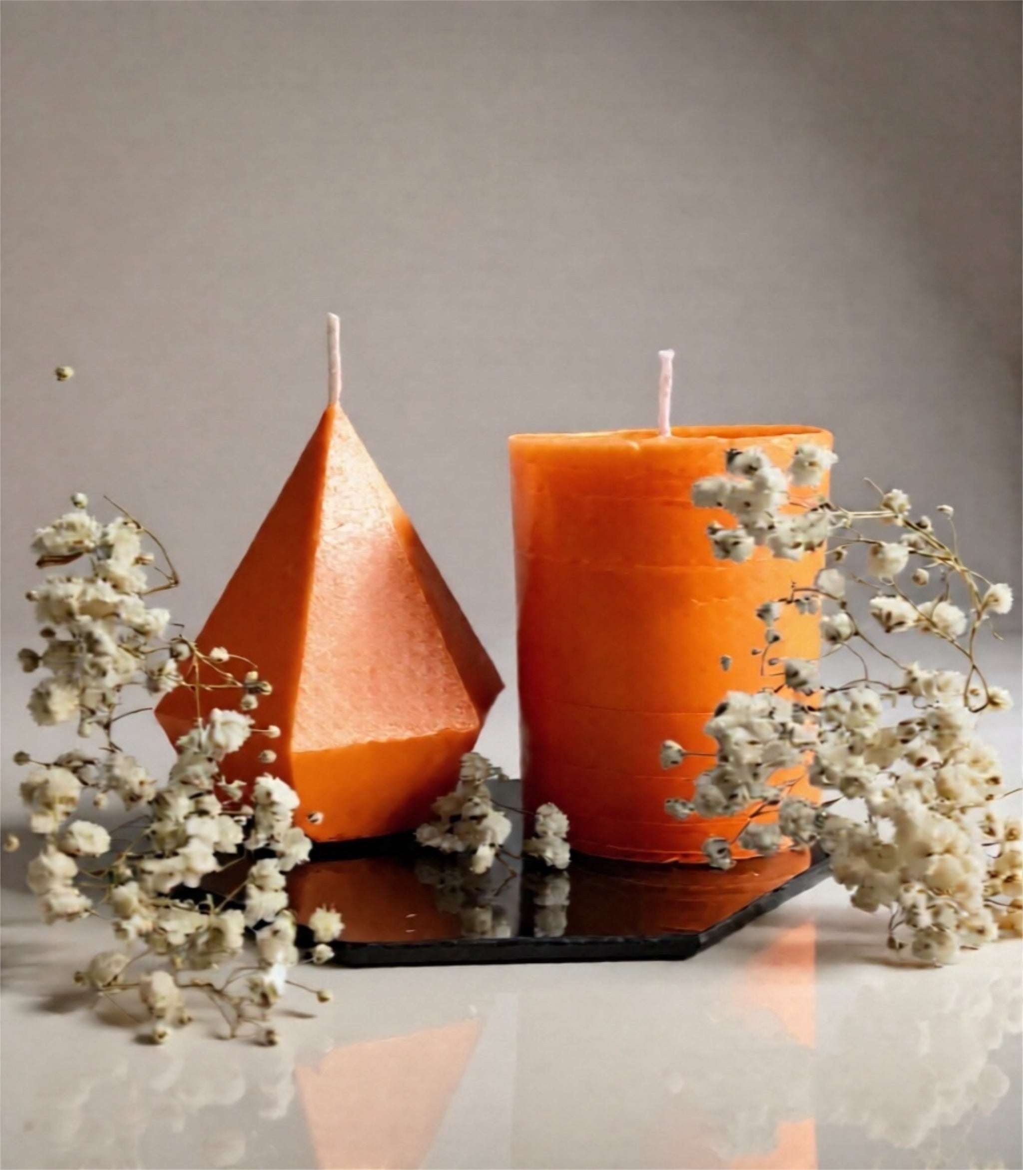 Diamond & Pilar Decor candle set