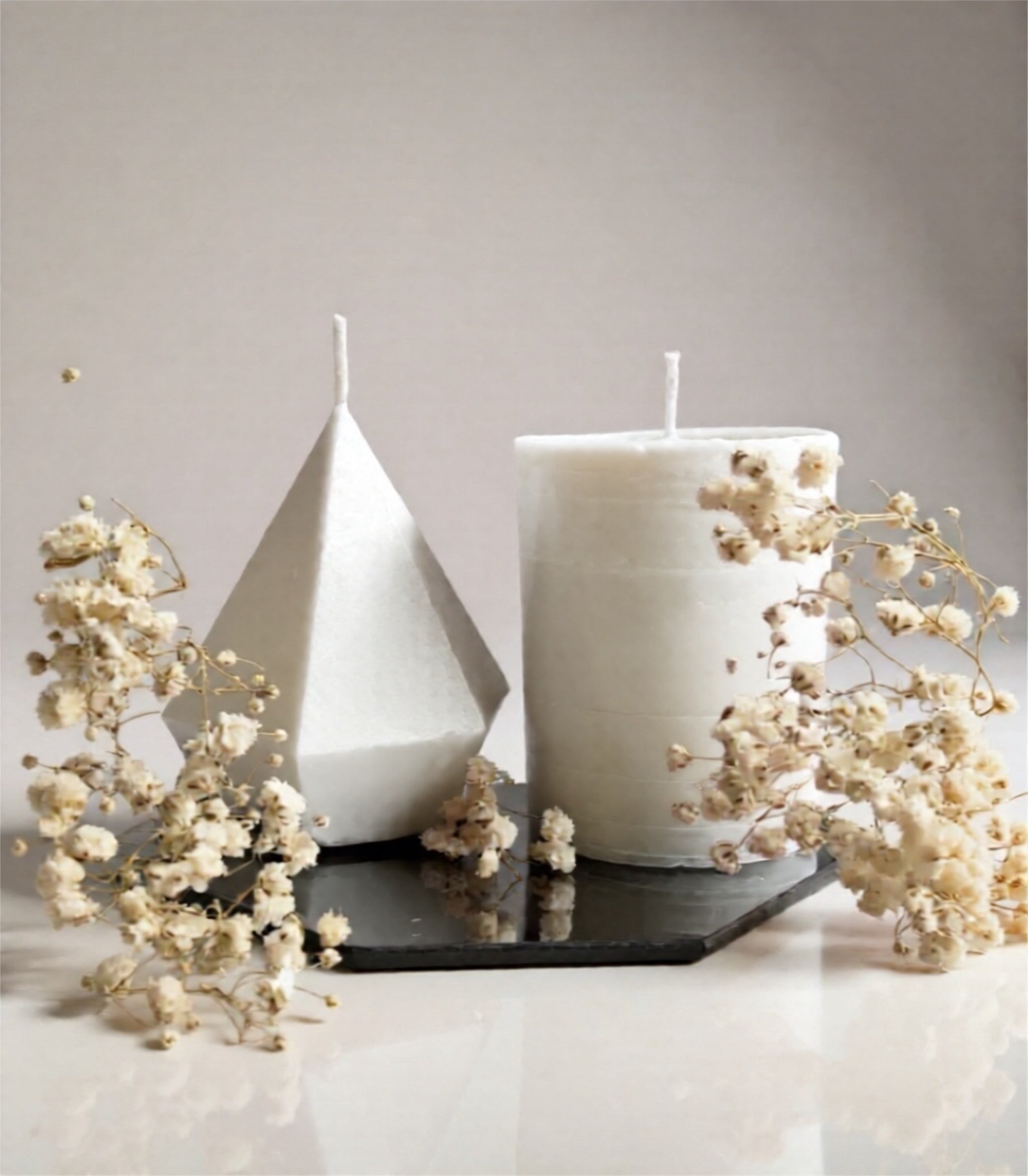 Diamond & Pilar Decor candle set