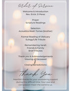 Funeral Program - Digital download