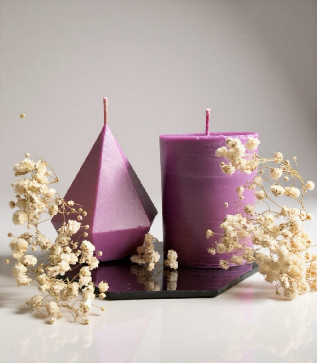 Diamond & Pilar Decor candle set