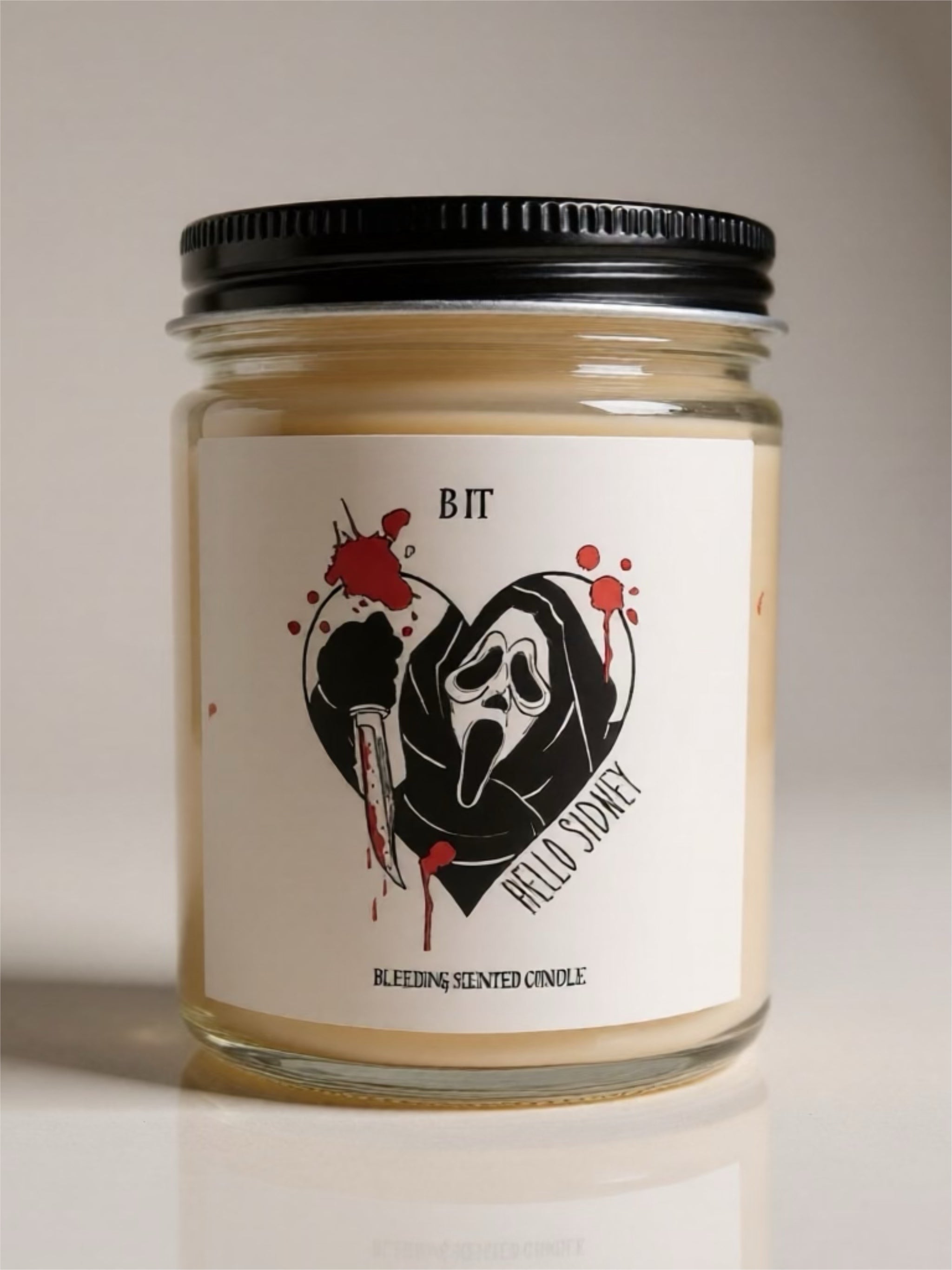 Ghost Face “Hello Sydney” Bleeding scented Candle