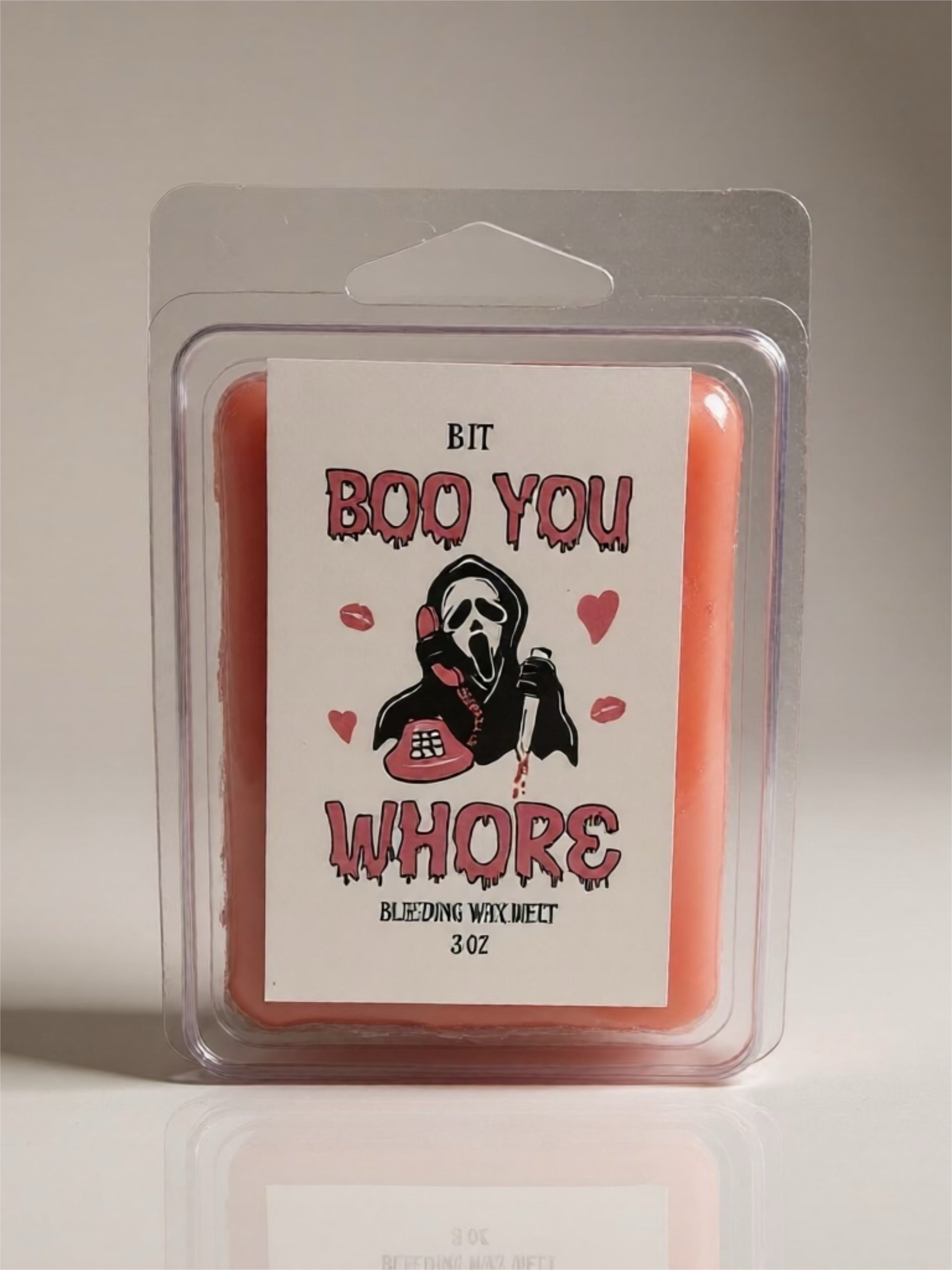 Ghost Face “Boo you whore” Bleeding Wax Melts