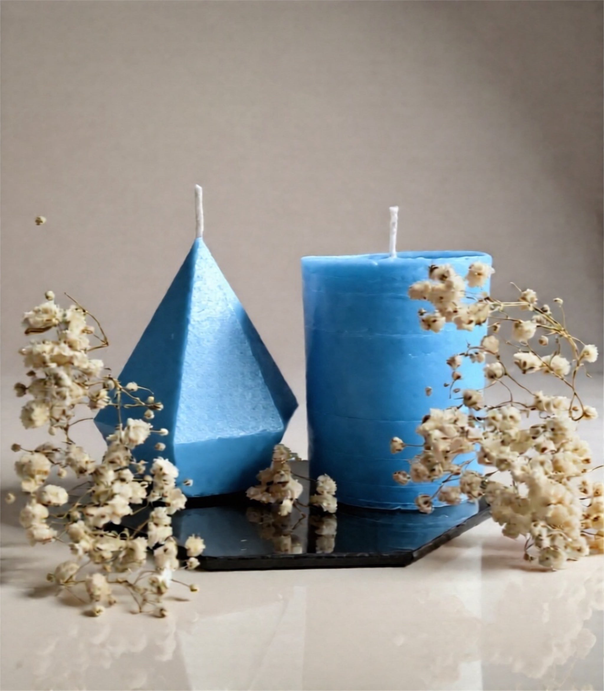 Diamond & Pilar Decor candle set