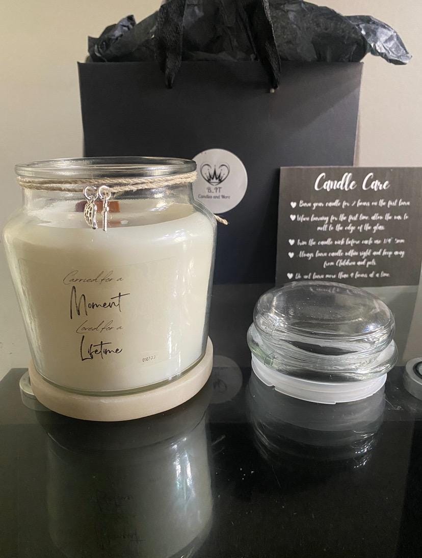 Pregnancy loss awareness candle
