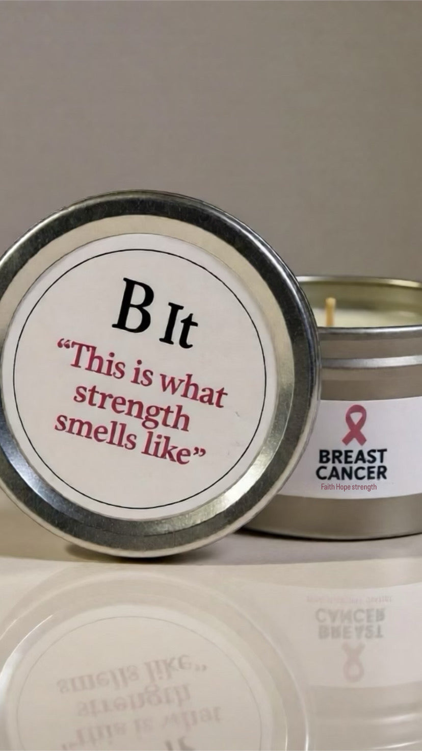 Breast Cancer Awareness &  Support Candle