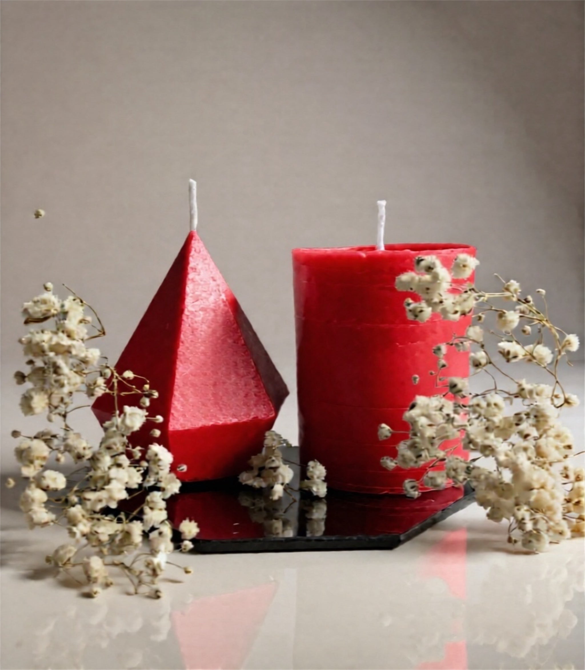 Diamond & Pilar Decor candle set