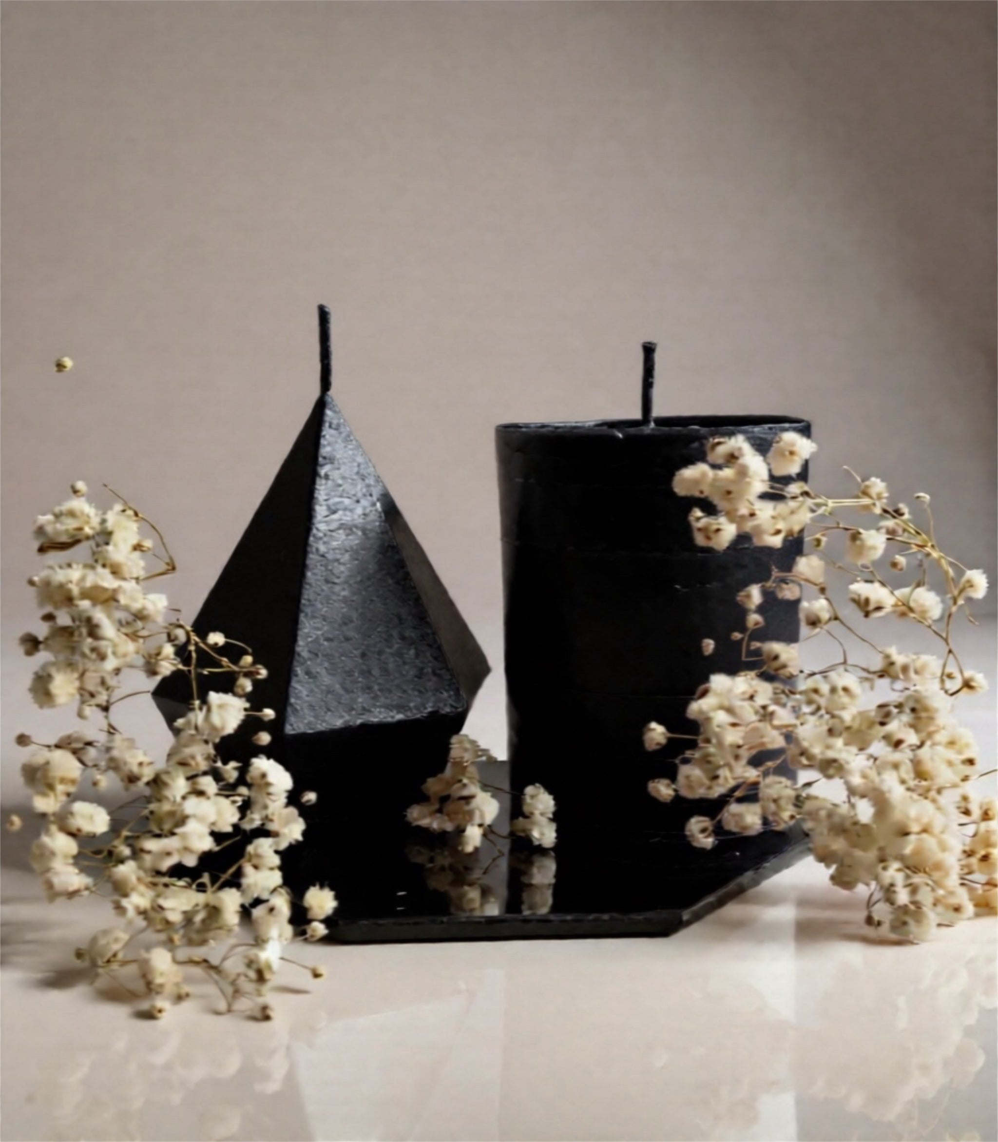 Diamond & Pilar Decor candle set