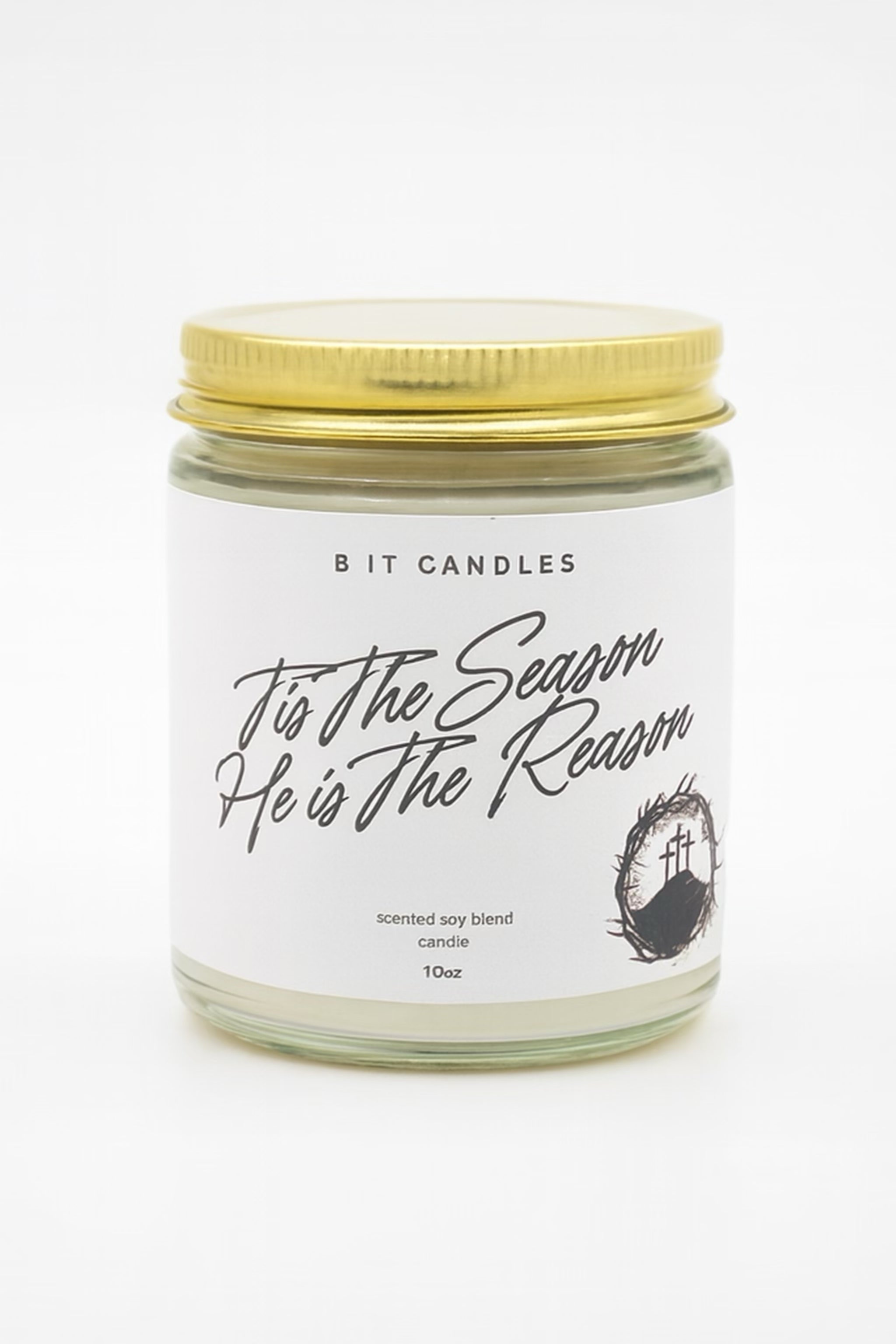 ✨ “’Tis the Season, He Is the Reason” Holiday candle✨