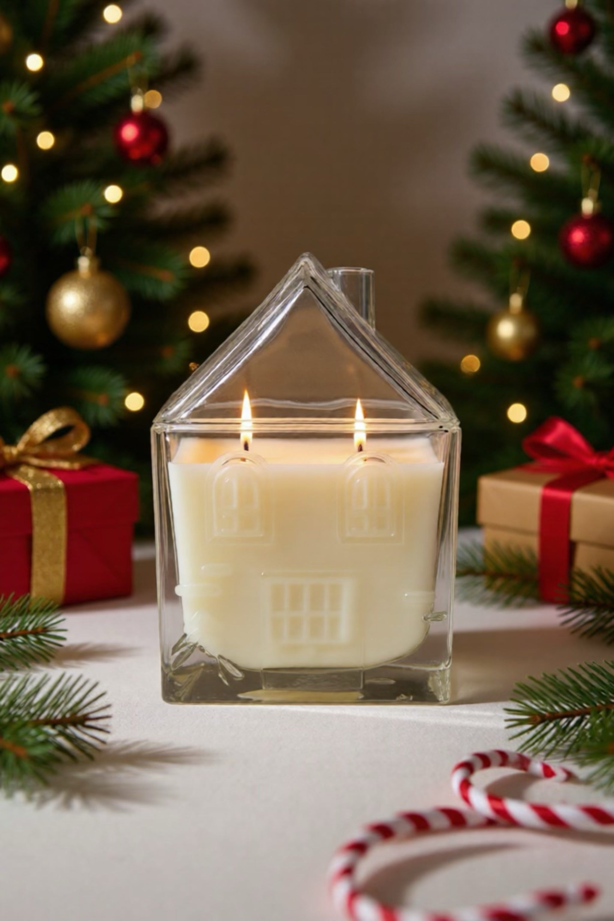 ✨ Luxury Holiday Gingerbread House Glass Candle✨