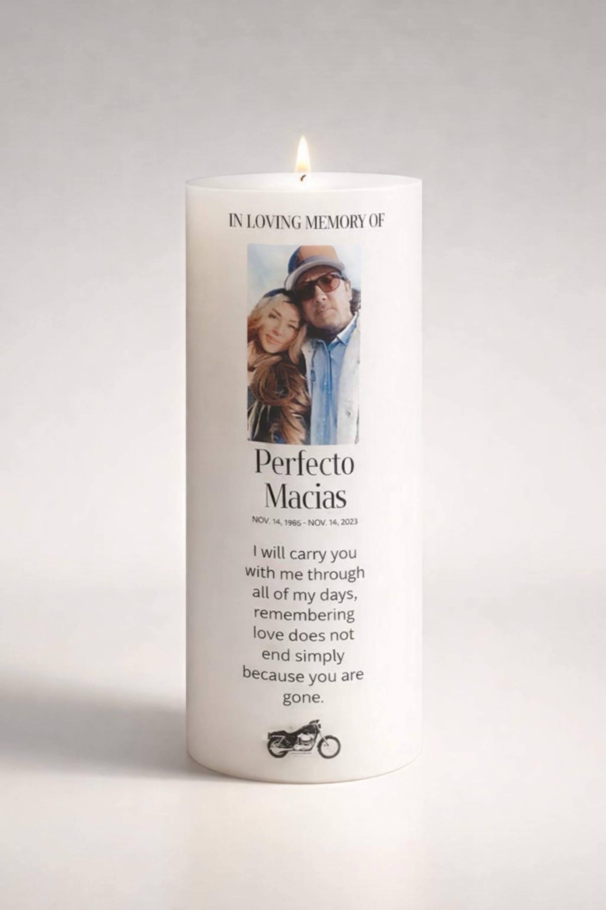 Memorial Candle (customizable)