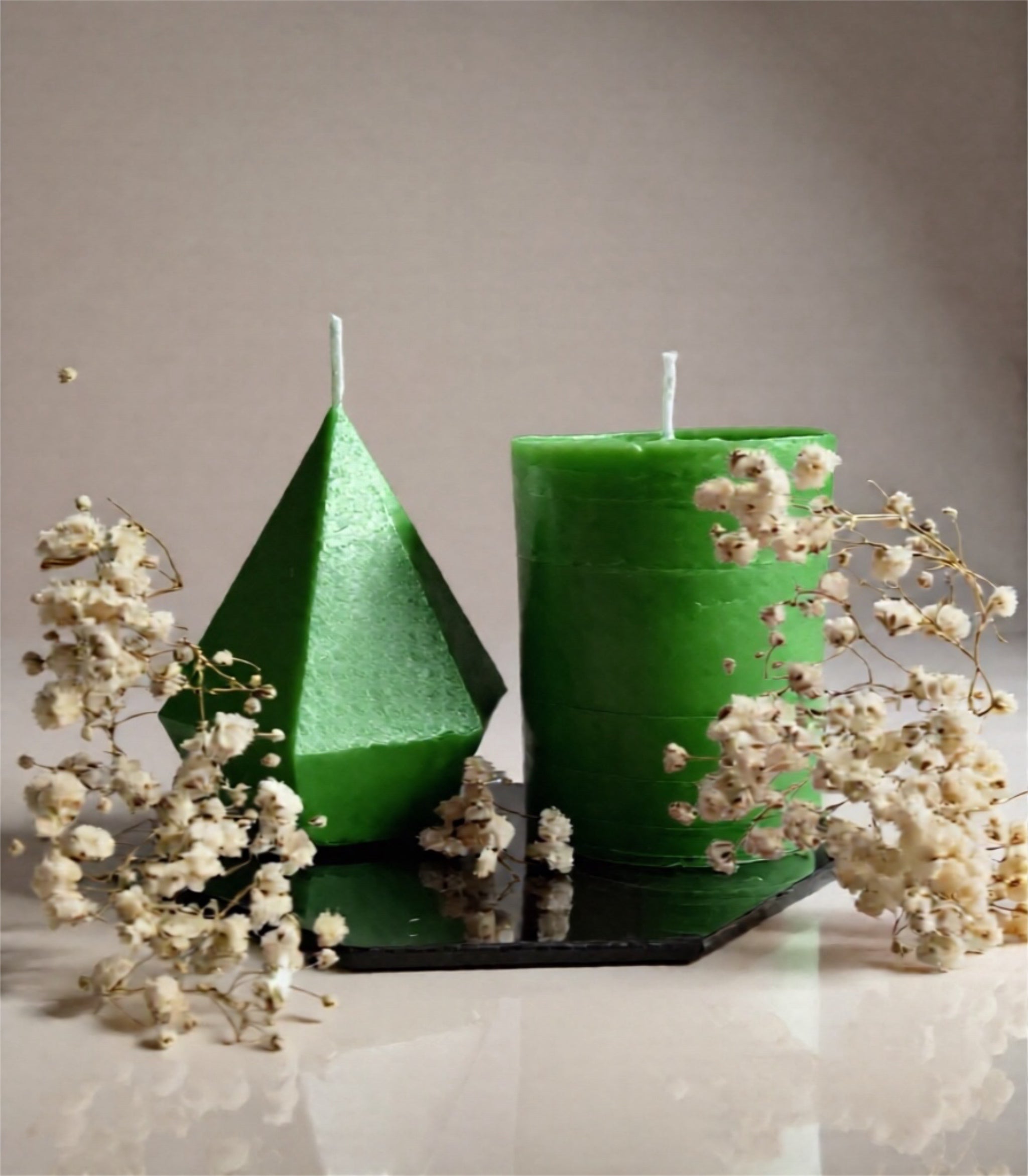 Diamond & Pilar Decor candle set