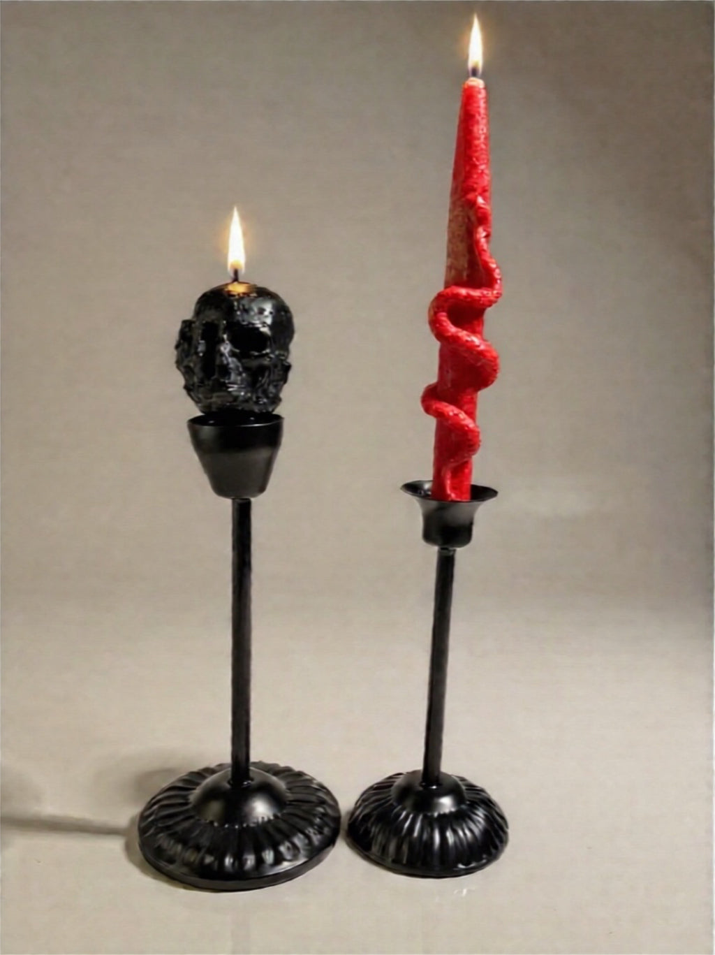 Snake Taper Candles (set of 2)
