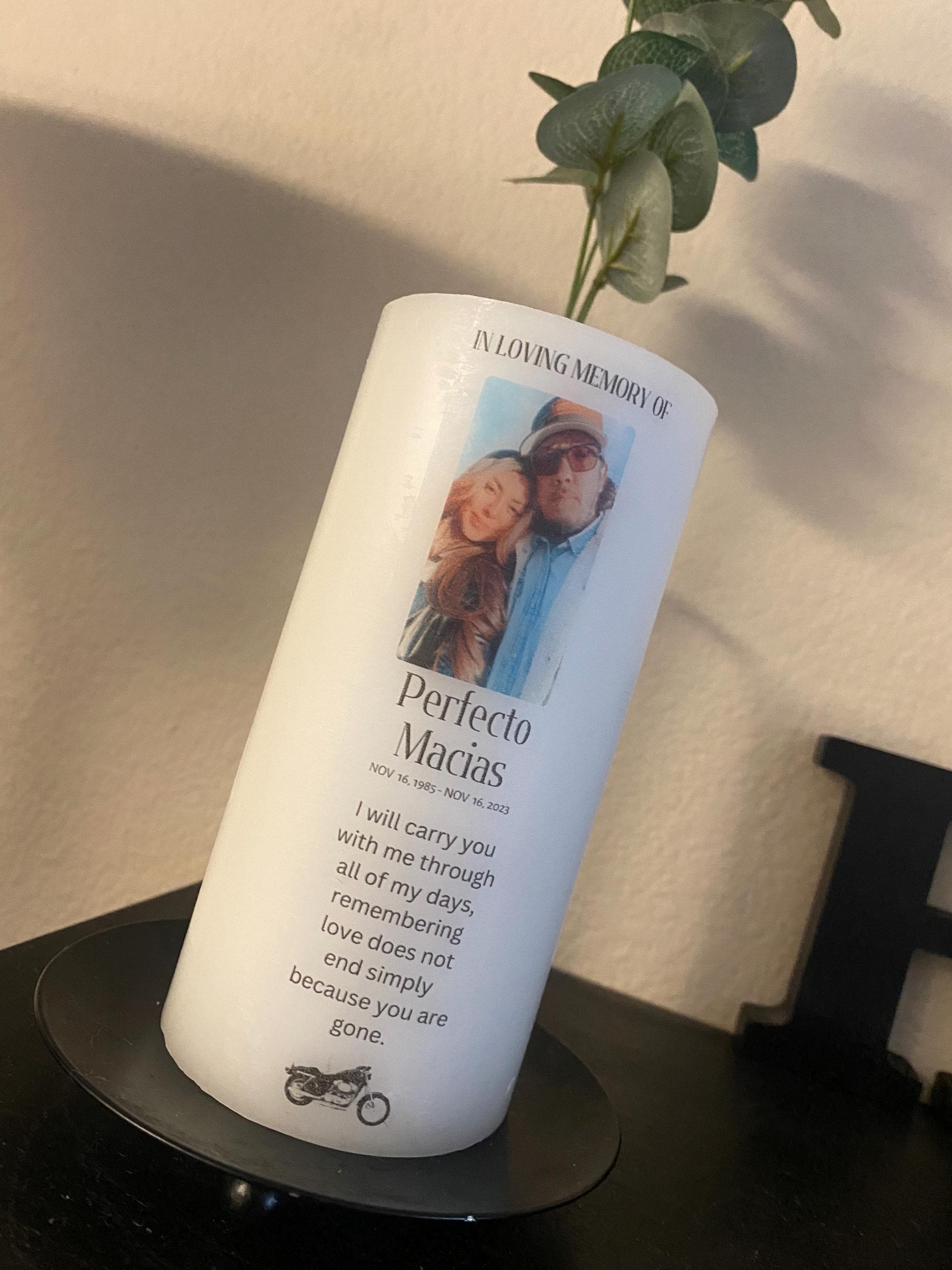 Memorial Candle (customizable)