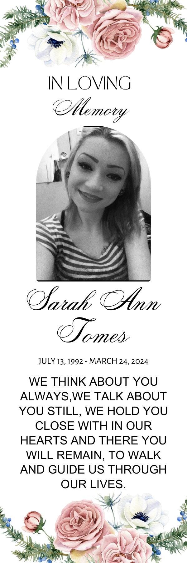 Memorial Candle (customizable)