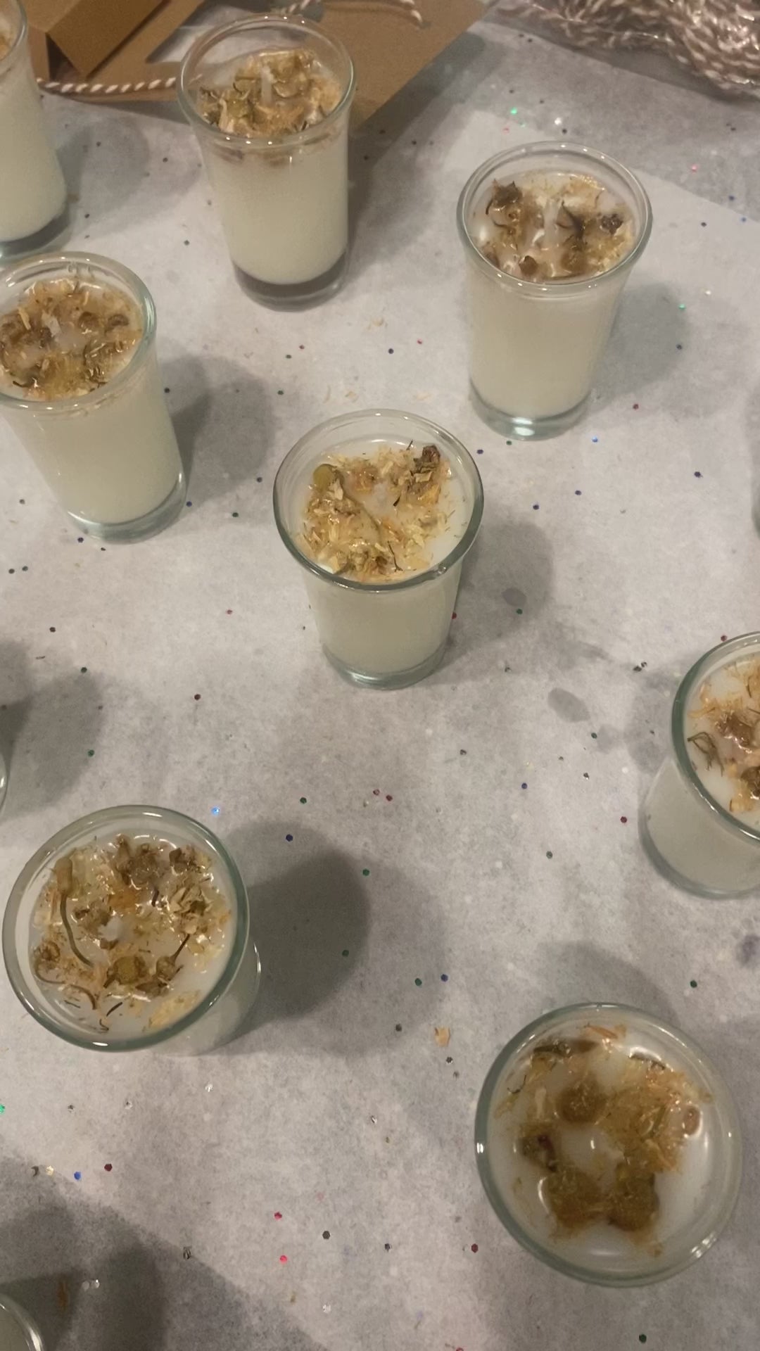 customizable shot glass candles - party favors (Pack Of 3)