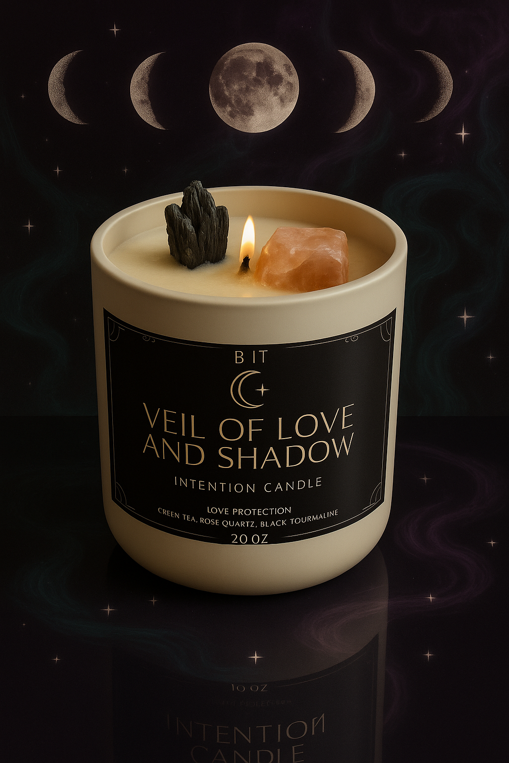 Veil Of Love and Shadow Intention Candle